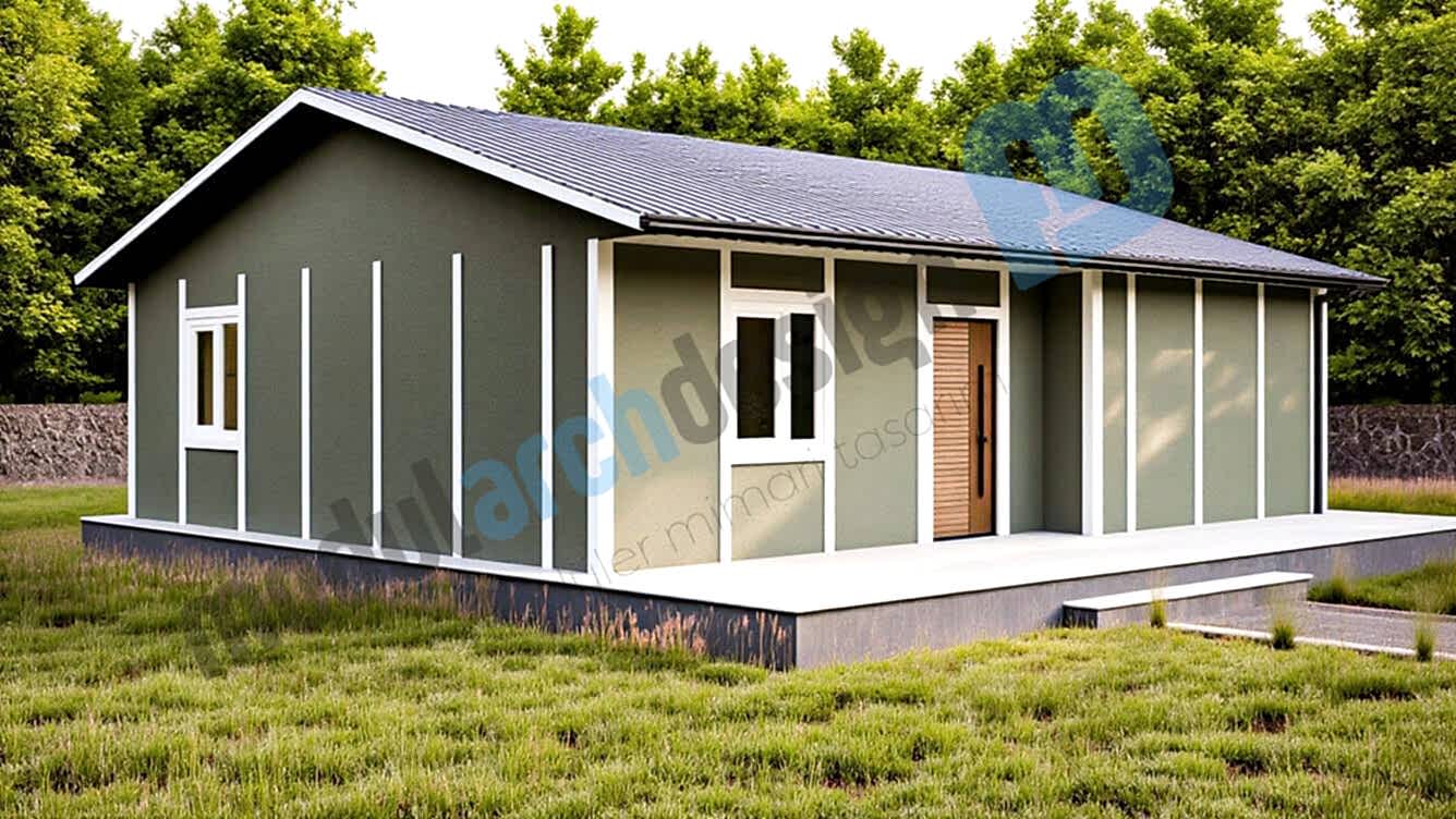 100m² Tek Katlı 3+1 Prefabrik Ev