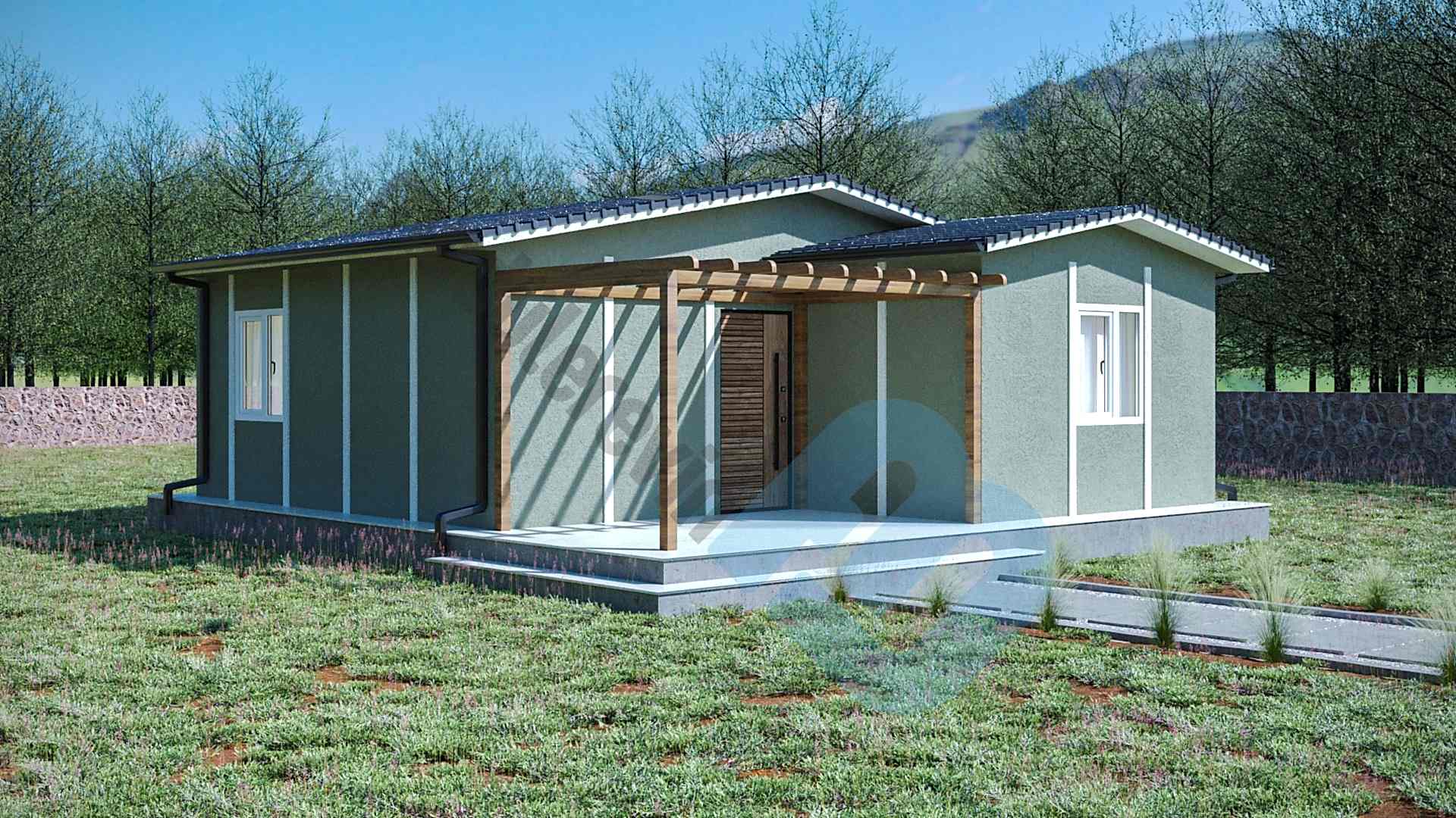 55m² 2+1 Hafif Çelik Ev