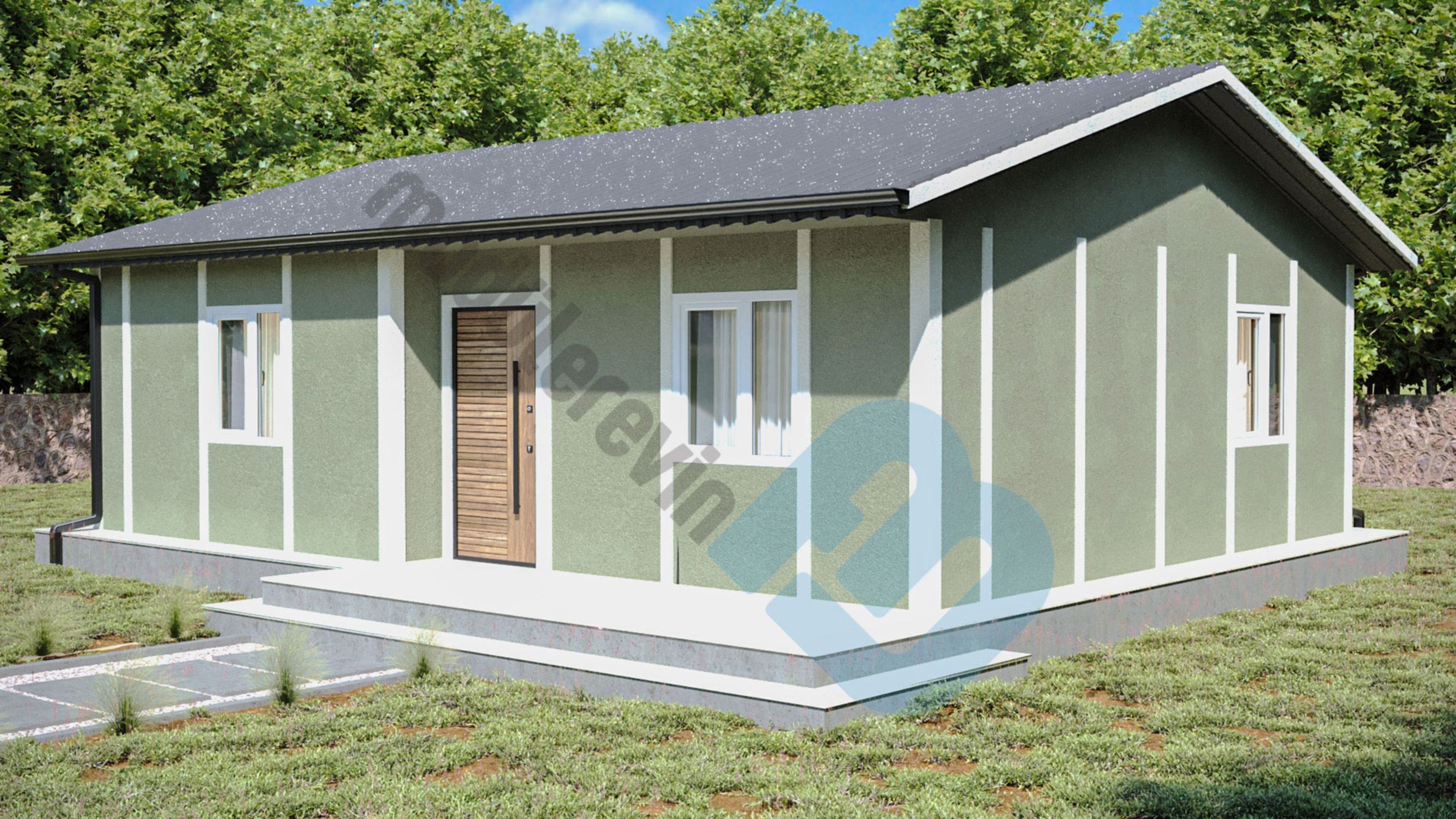 75m² 2+1 Hafif Çelik Ev