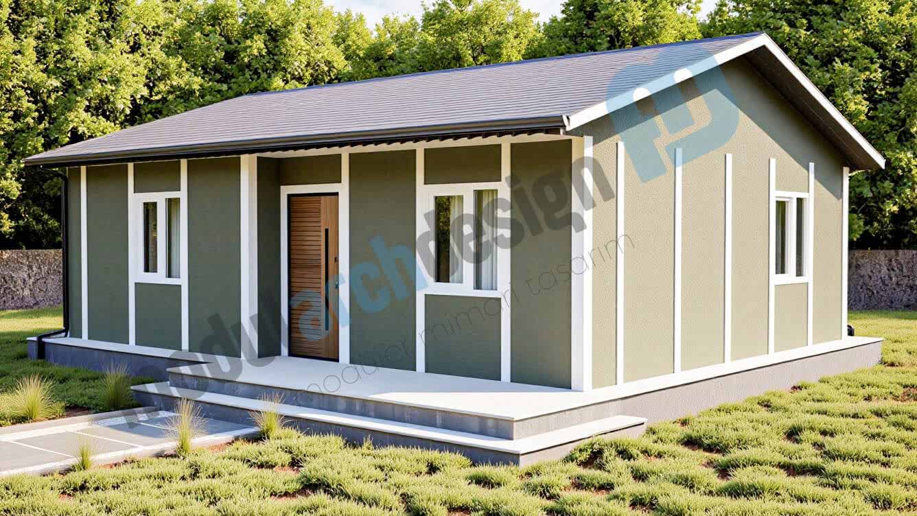 75m² Tek Katlı 2+1 Prefabrik Ev