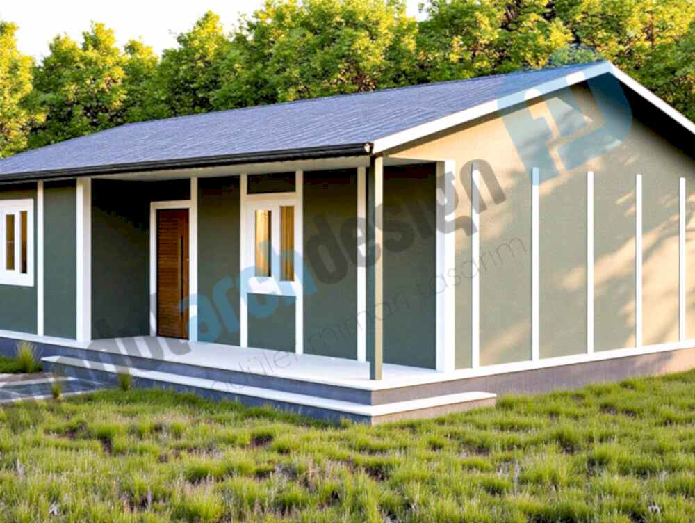 90m² Tek Katlı 3+1 Prefabrik Ev