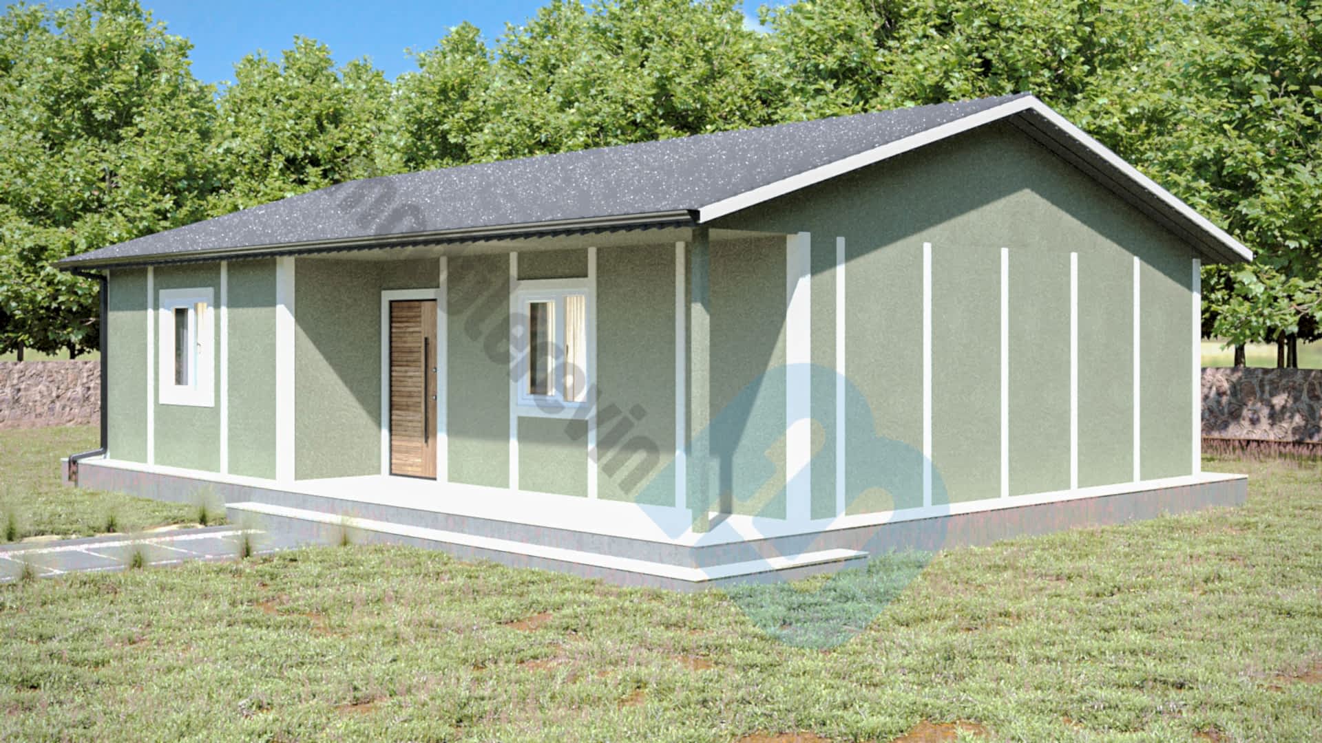 90m² 3+1 Hafif Çelik Ev