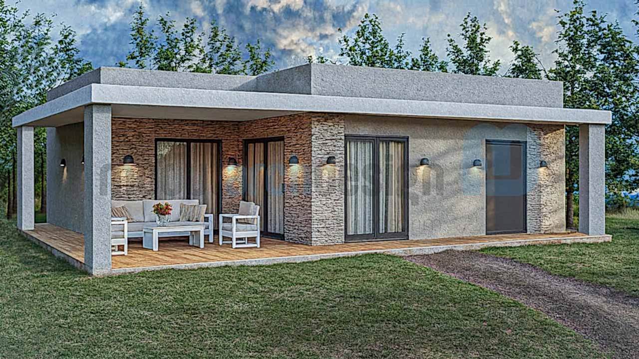 100m² Tek Katlı Hafif Çelik EV