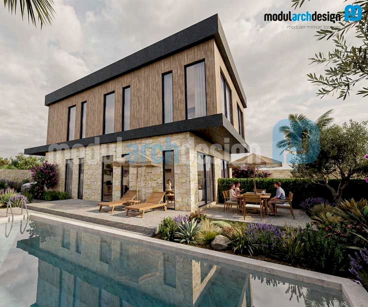 200m² Hafif Çelik EV -3